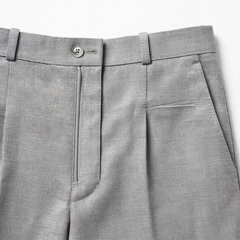 Flat Front Formal Trouser – Cotton Blend Regular Fit Mid Rise bb For Men