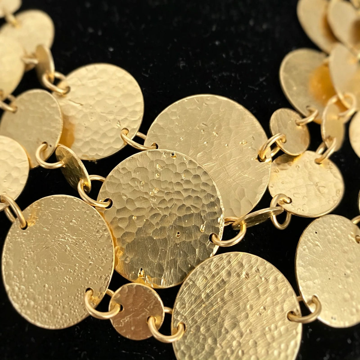 Plated Coin Necklace | Handmade Brass Statement Jewellery For Women