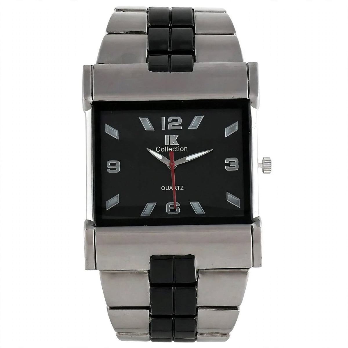 IIK-027M Designer Analog Wrist Watch | Rectangular Metal Dial For Men