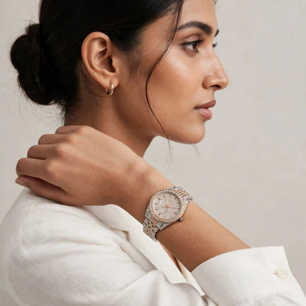 Fossil Ladies Watch | Square Analog Automatic Watch with Stainless Steel For Women