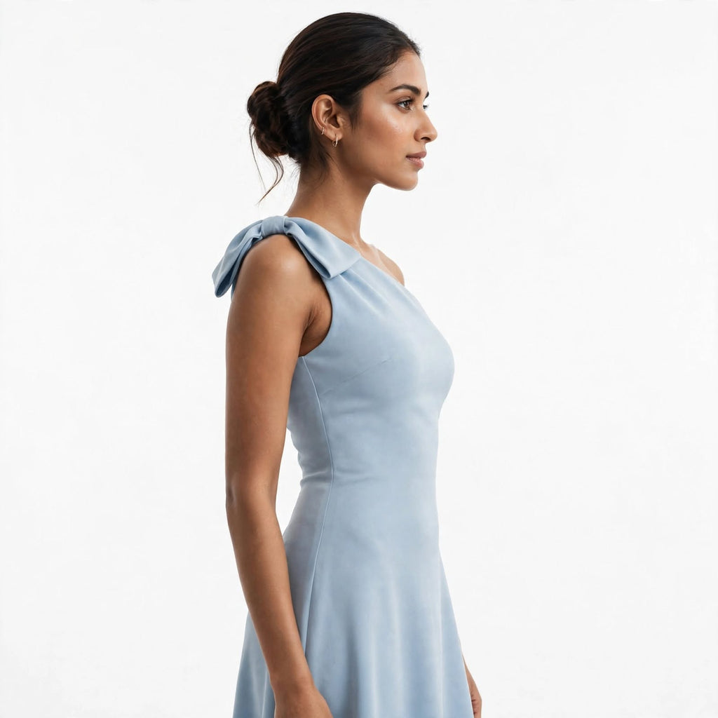 Wo Bodycon One Piece Dress | Sleeveless Halter Neck Midi Party Dress For Women