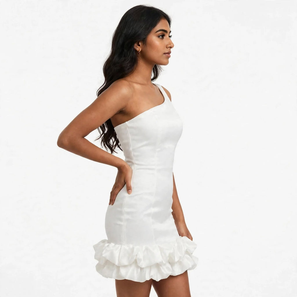 Wo Silk Luxe Dress | Sleeveless Square Neck Party Wear Gown For Women