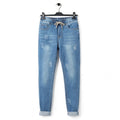 Cotton Narrow Fit Denim Jeans – Faded Casual Wear For Men
