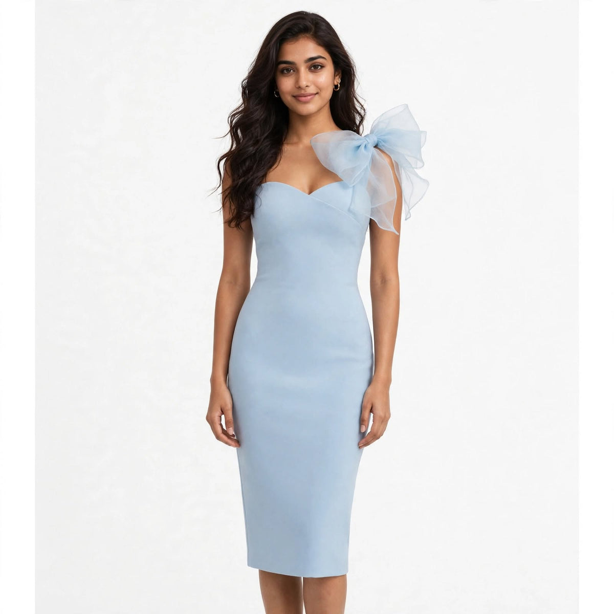 Wo Bodycon One Piece Dress | Sleeveless Halter Neck Midi Party Dress For Women