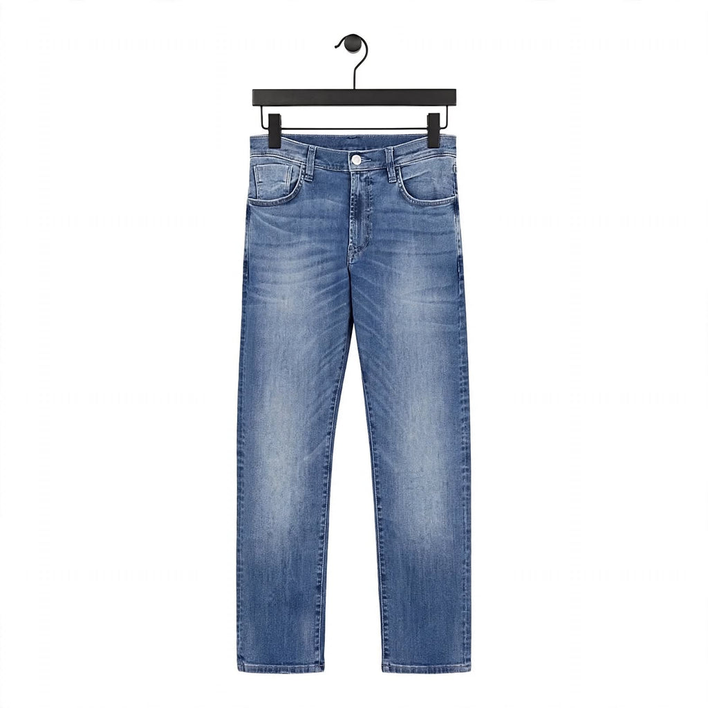 Relaxed Fit Jeans – Cotton Knitted Lycra Comfortable Casual Denim For Men