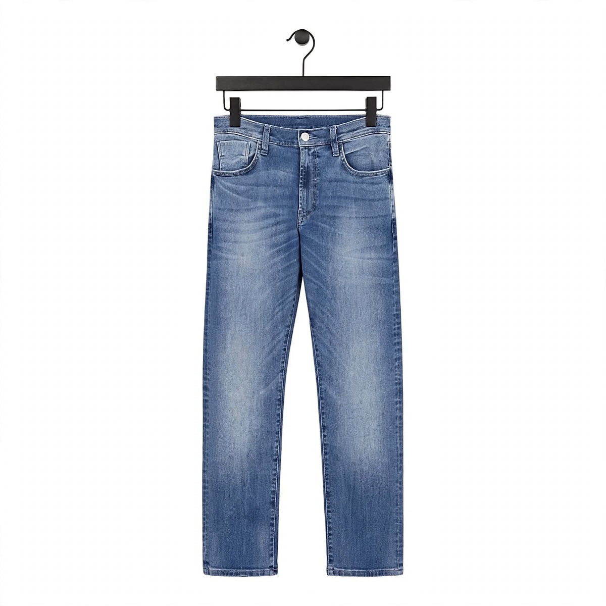 Relaxed Fit Jeans – Cotton Knitted Lycra Comfortable Casual Denim For Men