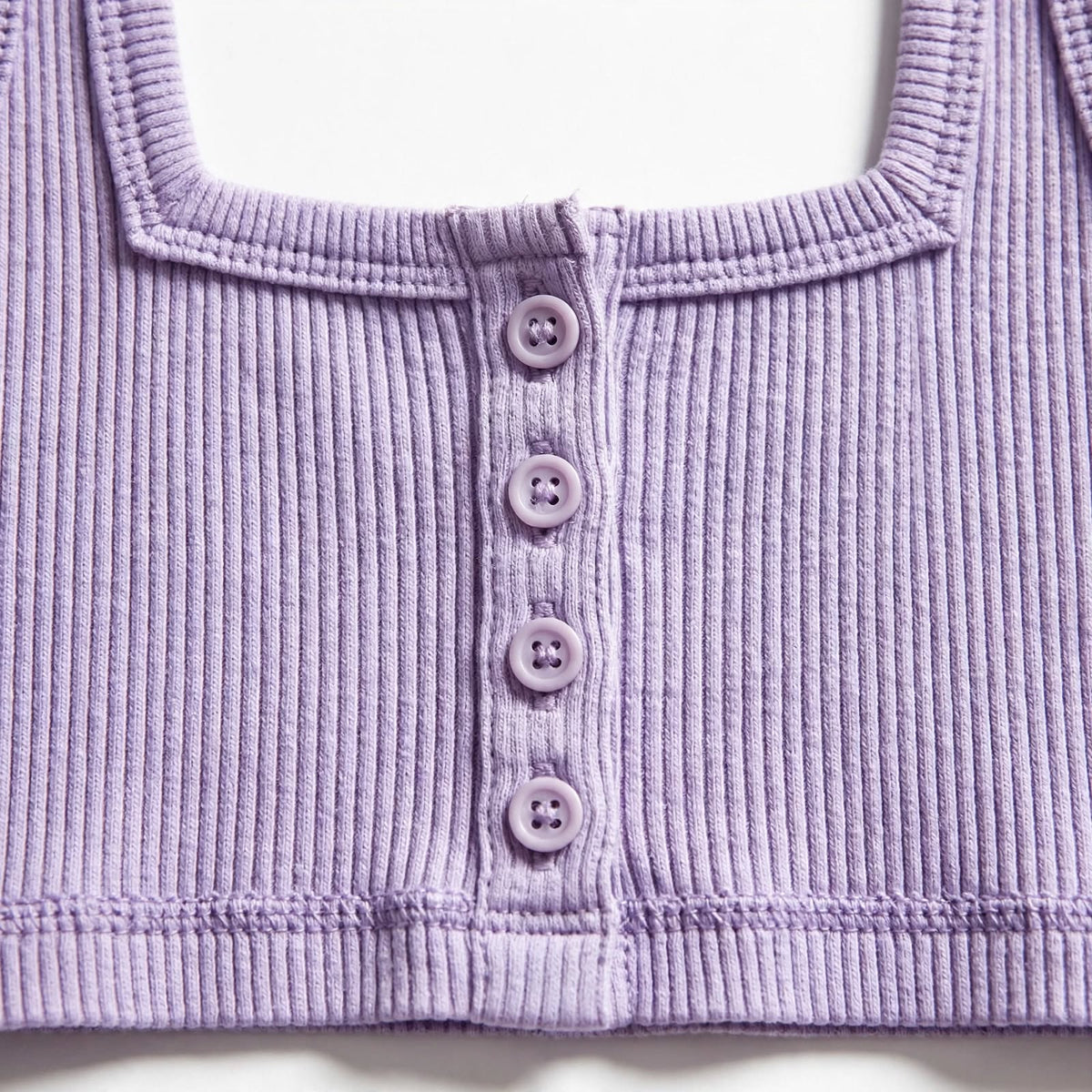 Wo Cotton Crop Top | Sleeveless Square Neck Casual Top For Women