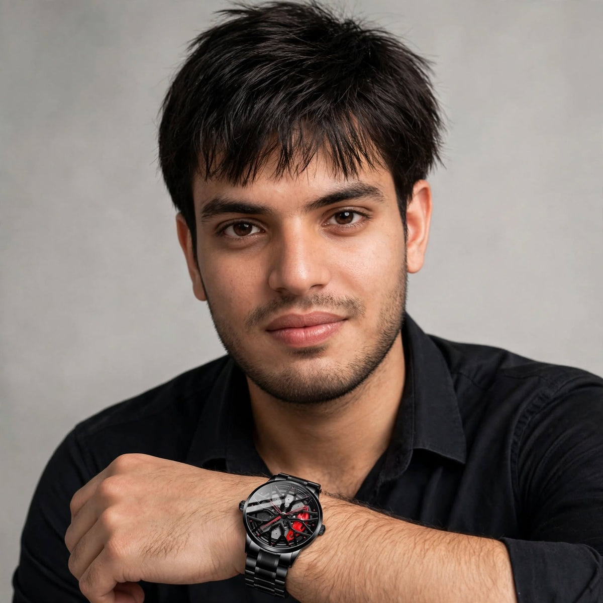 Skeleton Automatic Watch | Round Dial with Stainless Steel Strap For Men