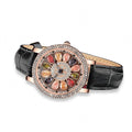 Ladies Stone Studded Floral Analog Watch | Designer Dial with Strap For Women