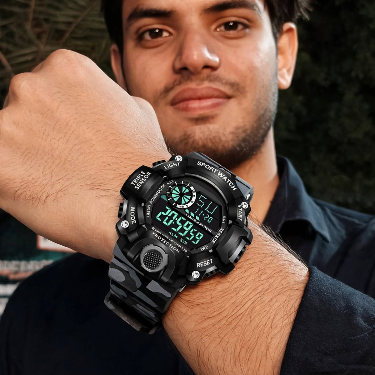 IIK COLLECTION Digital Sports Watch & Boys | Multifunctional Round Dial For Men