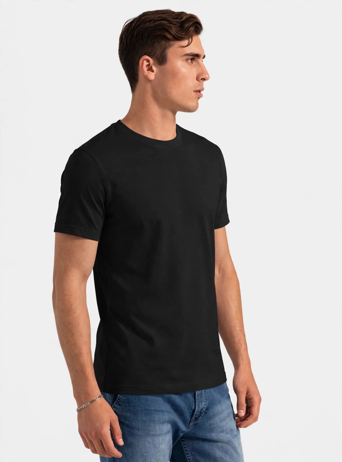 Premium Plain Cotton T-Shirt For Men