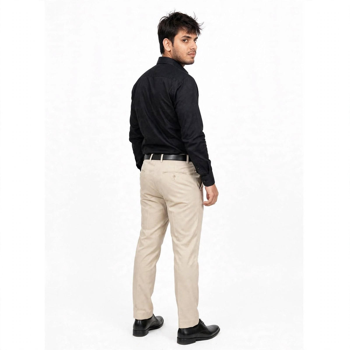 Formal Pants – Cotton Lycra Regular Fit Plain Trousers For Men