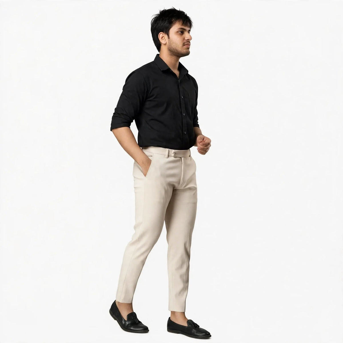 PV Formal Trouser – Polyester Regular Fit Medium Rise Plain Pants For Men