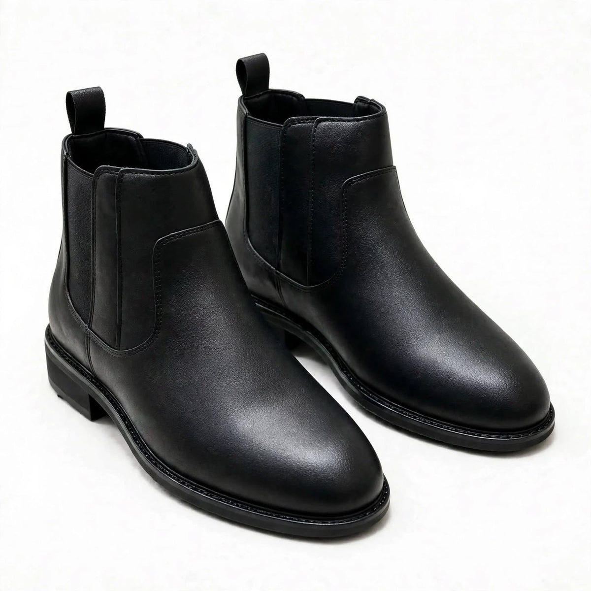 Synthetic Leather Chelsea Boots – Stylish Slip-On Footwear bb For Men