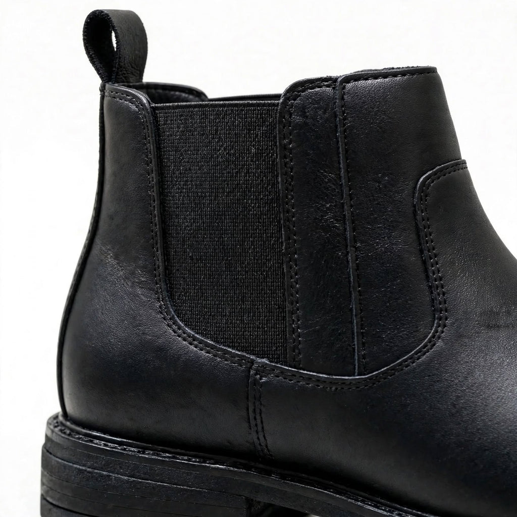 Synthetic Leather Chelsea Boots – Stylish Slip-On Footwear bb For Men