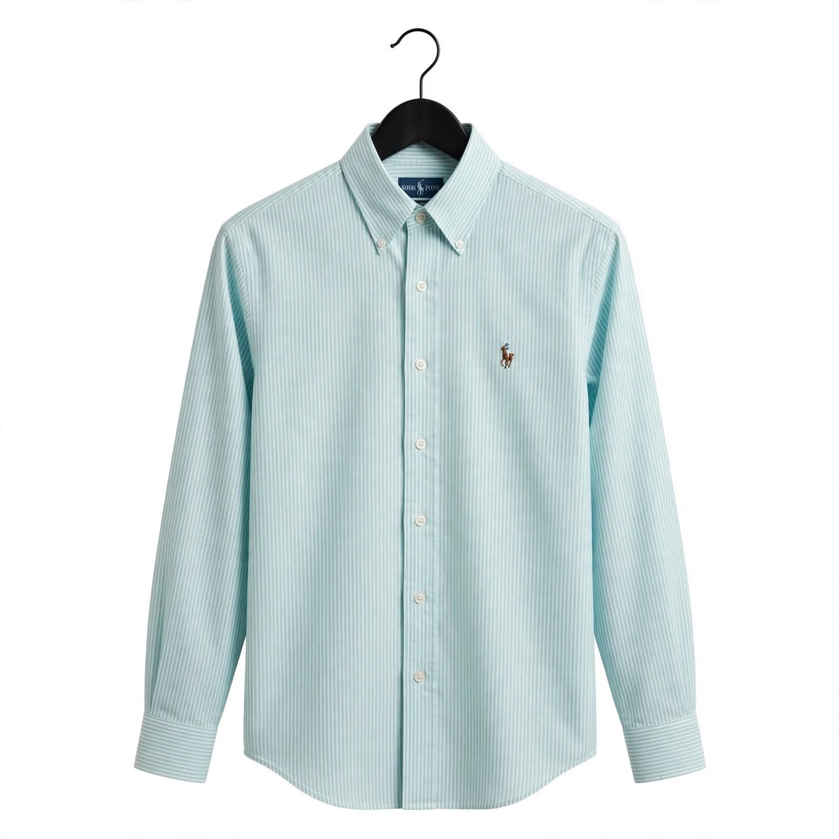 US Polo Striped Cotton Shirt – Regular Fit Full Sleeve Button-Down For Men