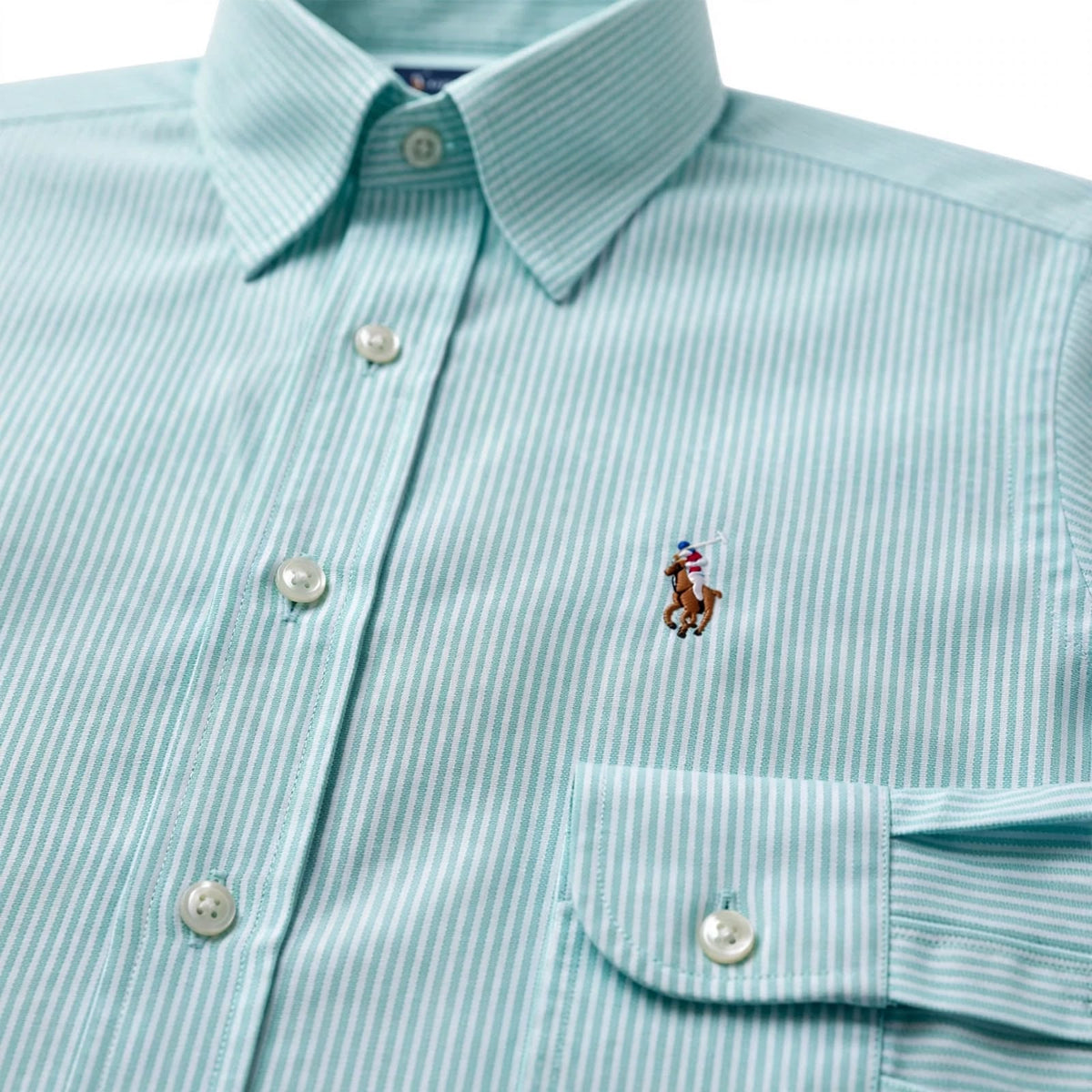 US Polo Striped Cotton Shirt – Regular Fit Full Sleeve Button-Down For Men