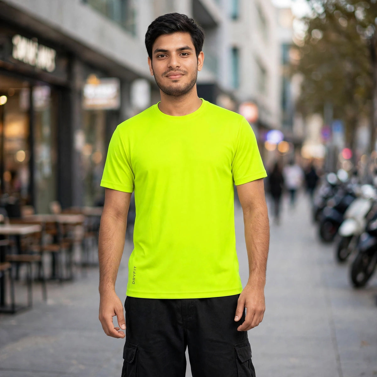 Dry-Fit Round Neck T-Shirt For Men