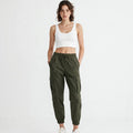 Wo Cargo Pants | Baggy Fit Polyester Utility Trousers For Women