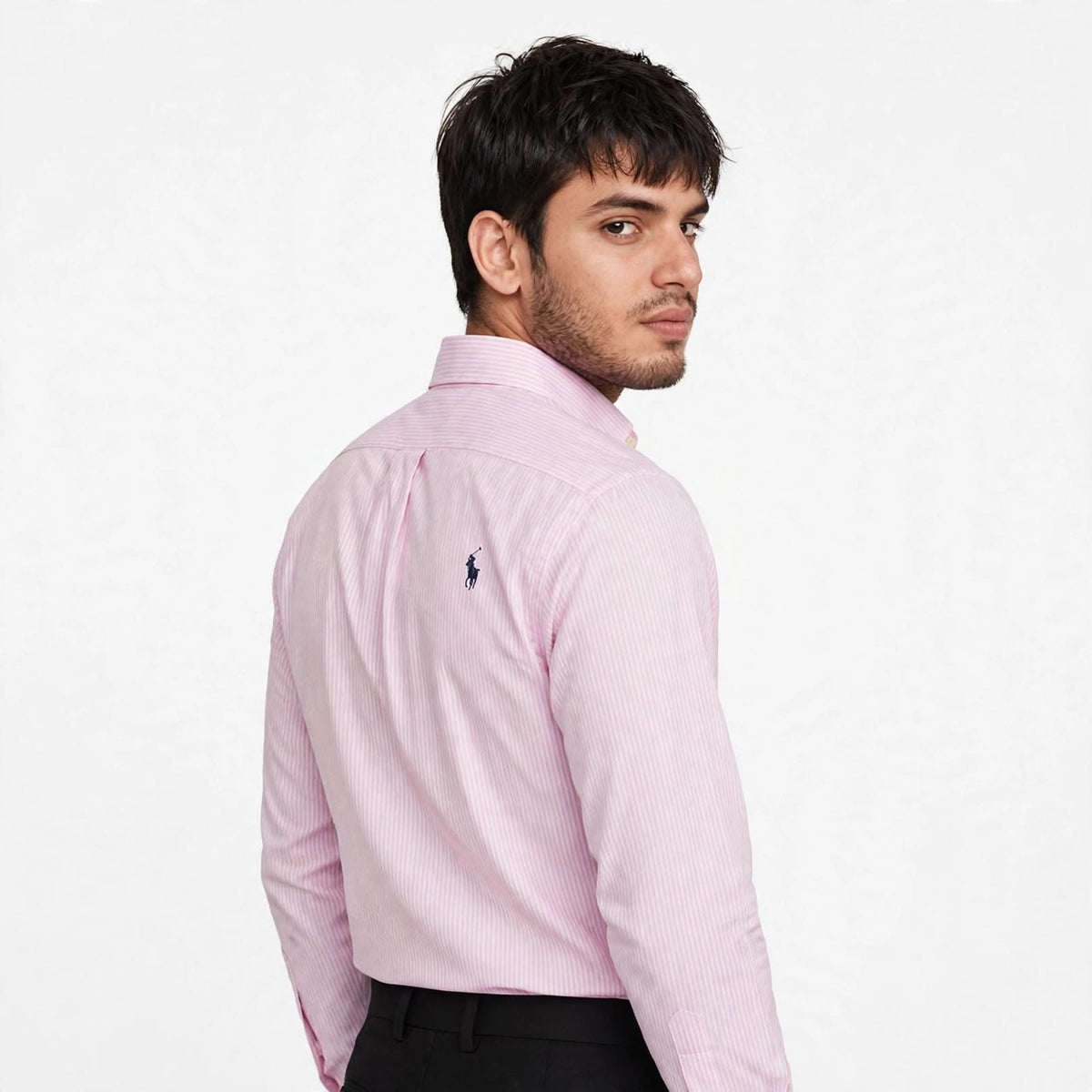 US Polo Striped Cotton Shirt – Regular Fit Full Sleeve Button-Down For Men