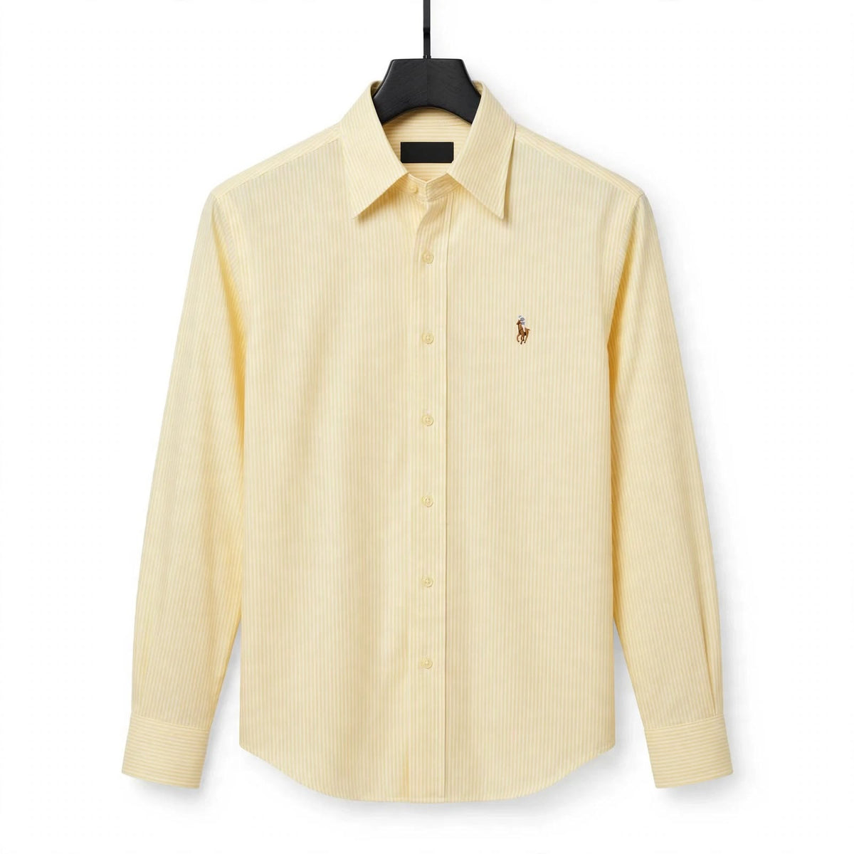 US Polo Striped Cotton Shirt – Regular Fit Full Sleeve Button-Down For Men
