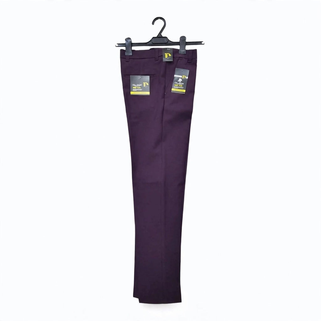 Formal Pants – Cotton Lycra Regular Fit Plain Trousers For Men