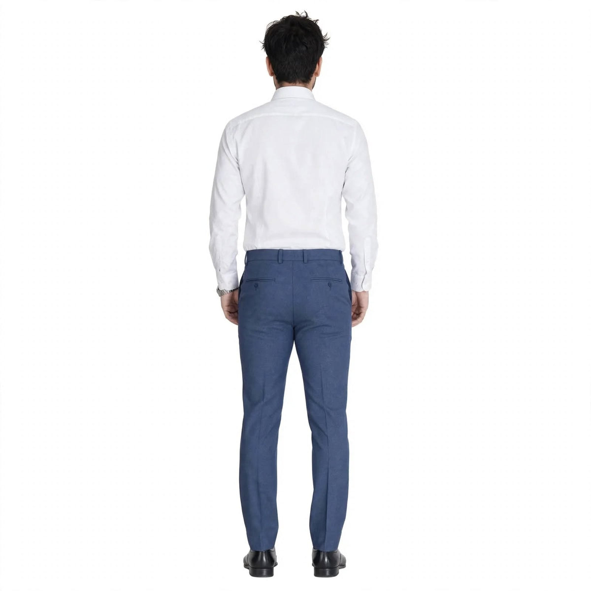 Poly Viscose Formal Trousers – Regular Fit Flat Front Mid Rise For Men