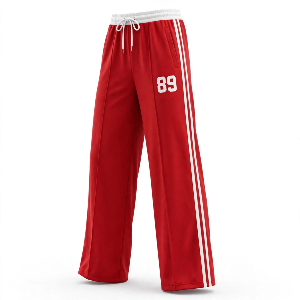 Wo Wide Leg Track Pants | High Waist Palazzo Joggers For Women