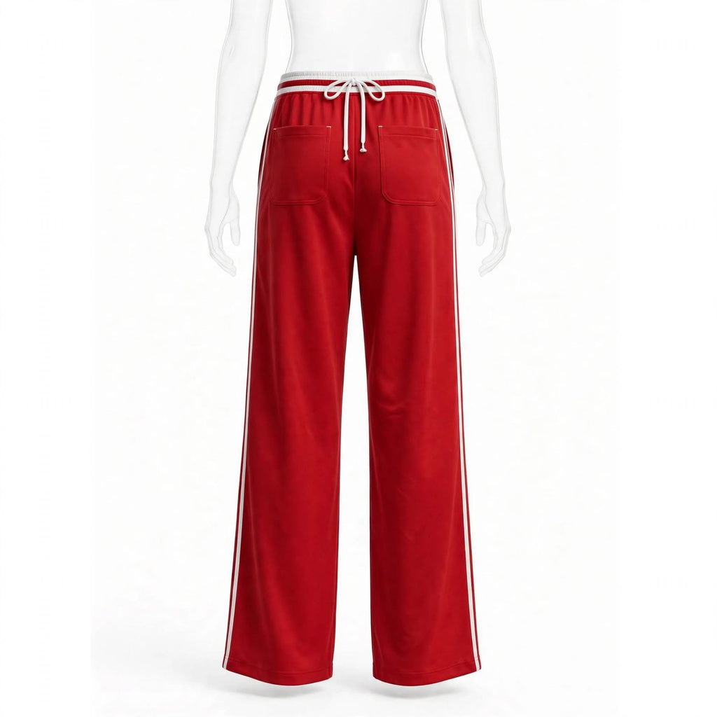 Wo Wide Leg Track Pants | High Waist Palazzo Joggers For Women