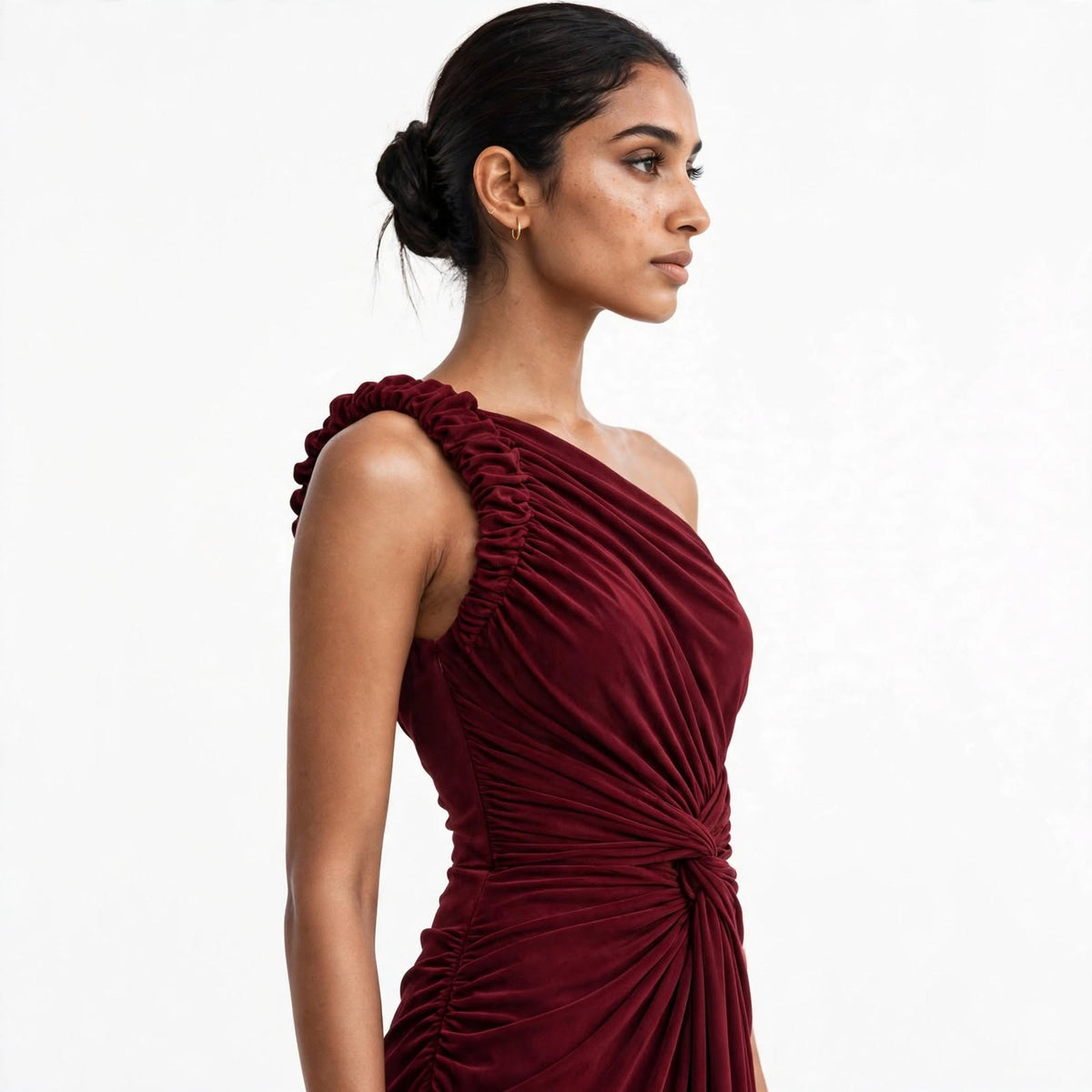 Wo Rayon Bodycon Maxi Dress | Sleeveless Off Shoulder Party Dress For Women