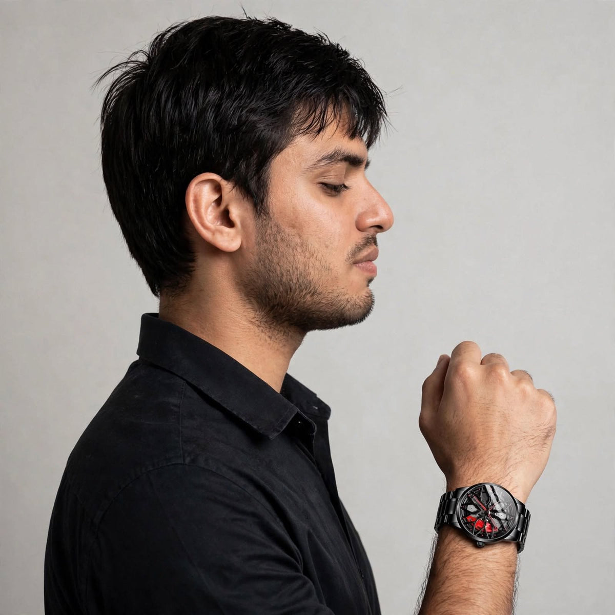 Skeleton Automatic Watch | Round Dial with Stainless Steel Strap For Men