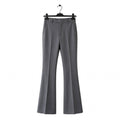 Flared Tailored Formal Trouser – Cotton Blend Regular Fit Mid Rise For Men