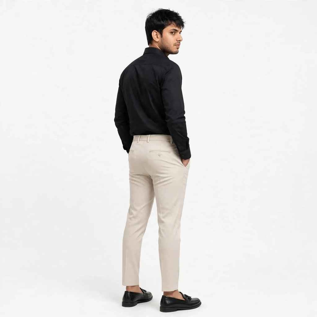 PV Formal Trouser – Polyester Regular Fit Medium Rise Plain Pants For Men