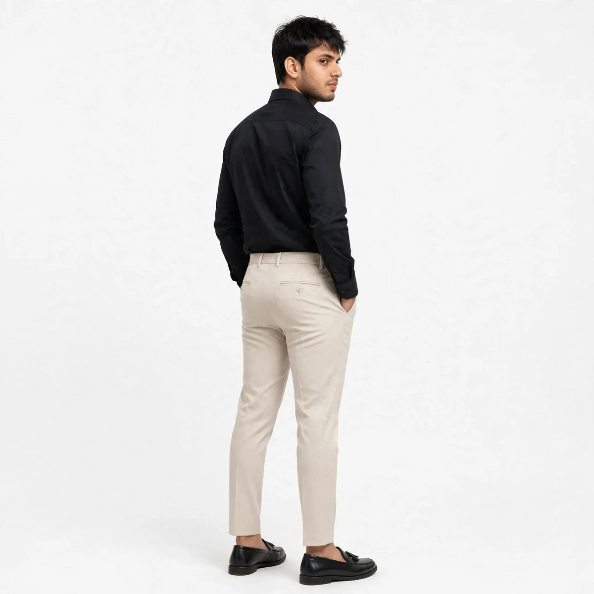 PV Formal Trouser – Polyester Regular Fit Medium Rise Plain Pants For Men