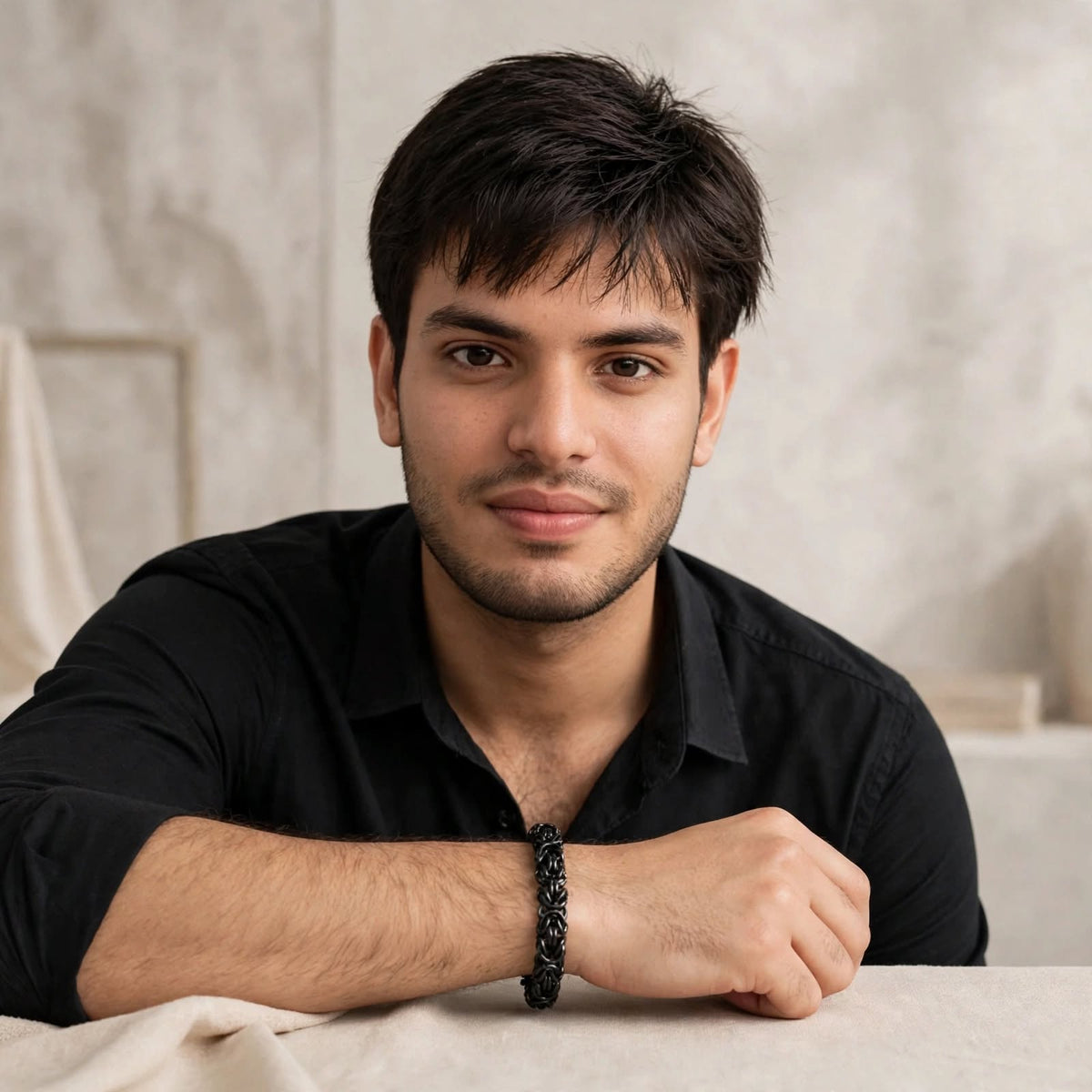 Shiny Stainless Steel Bracelet | Plated FFBL181 For Men