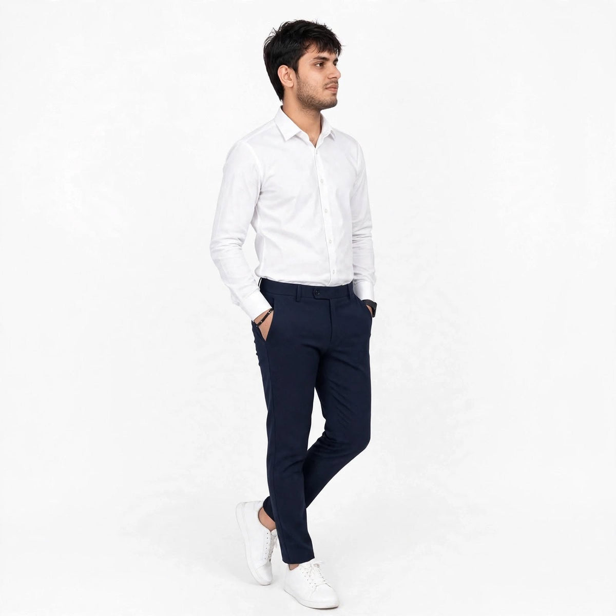 PV Formal Trouser – Polyester Regular Fit Medium Rise Plain Pants For Men
