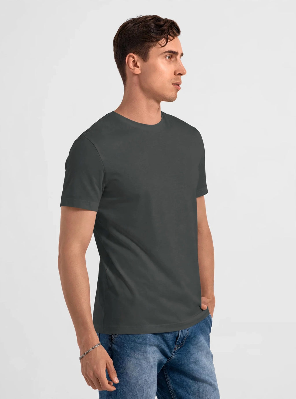 Premium Plain Cotton T-Shirt For Men