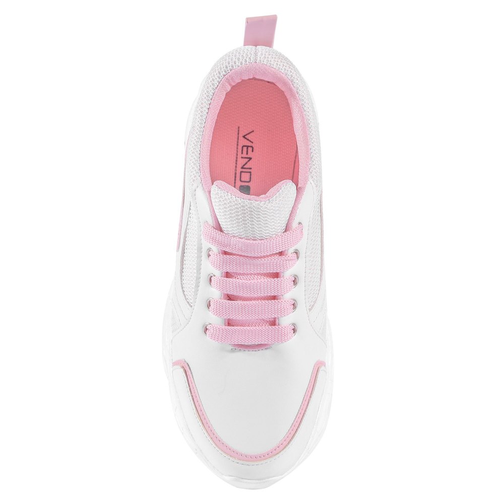 Women Pink Sneakers – Lightweight Comfortable Casual Walking Shoes