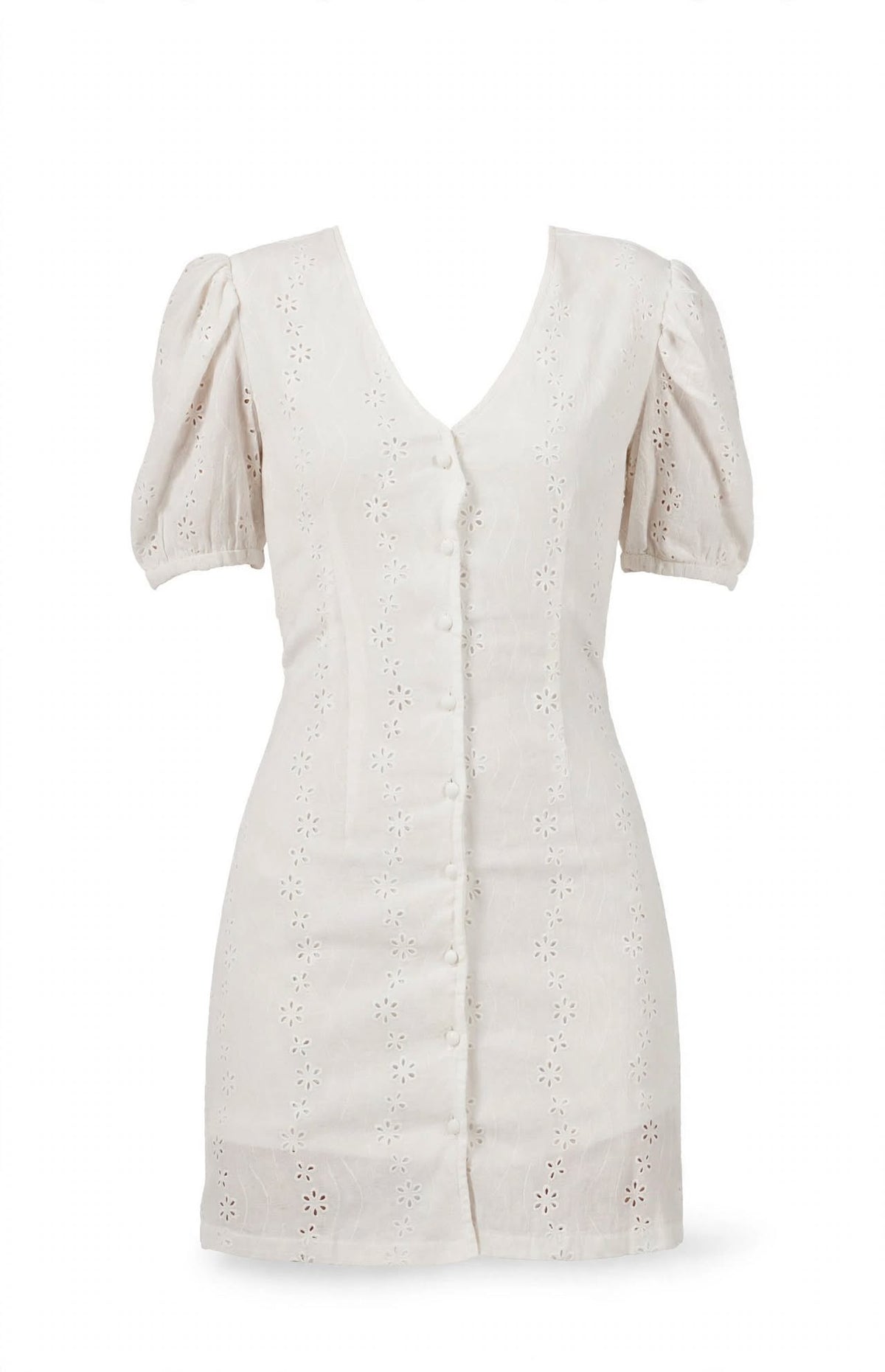 Wo V Neck Dress | Short Sleeve Polyester Mini Dress For Women