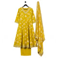 JSR Wo Modal Frock Pant Set with Chanderi Dupatta & Hand Work For Women
